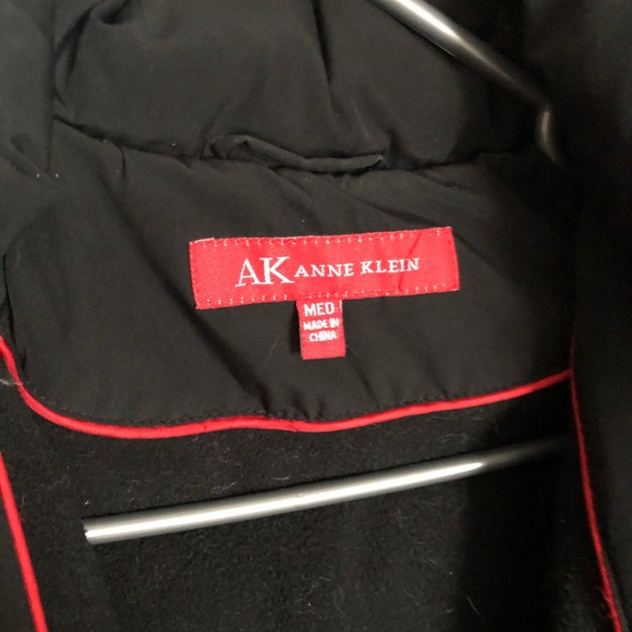 Anne Klein hooded long puffer coat - Picture 3 of 5